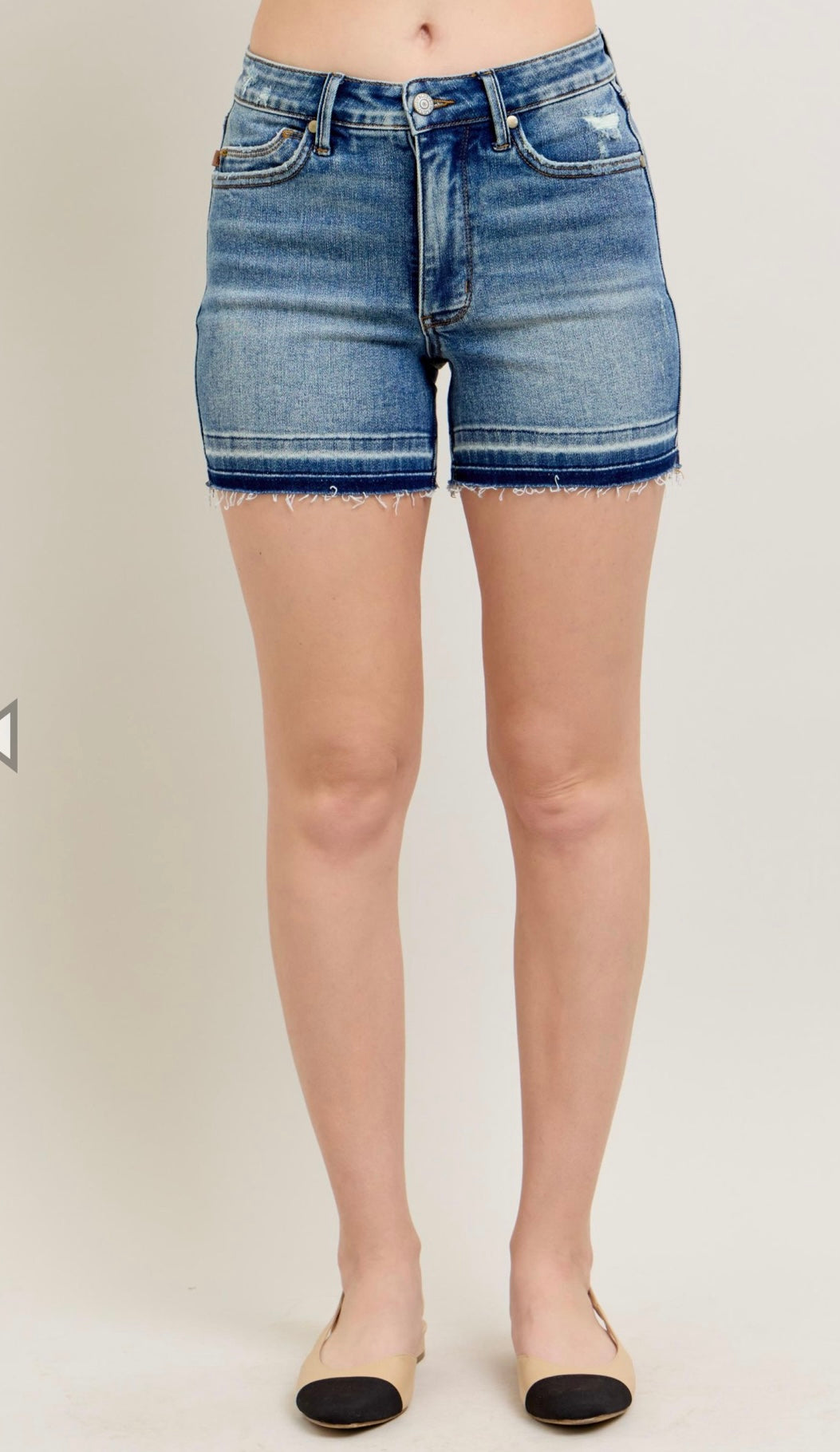 Cuffed Mid Length Tummy Control Shorts