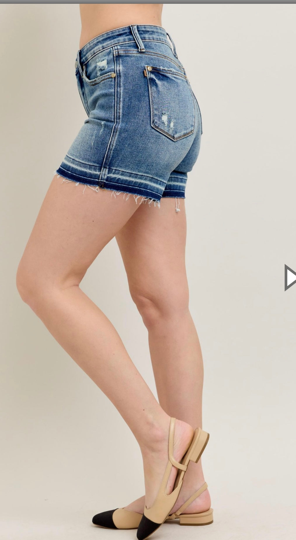 Cuffed Mid Length Tummy Control Shorts