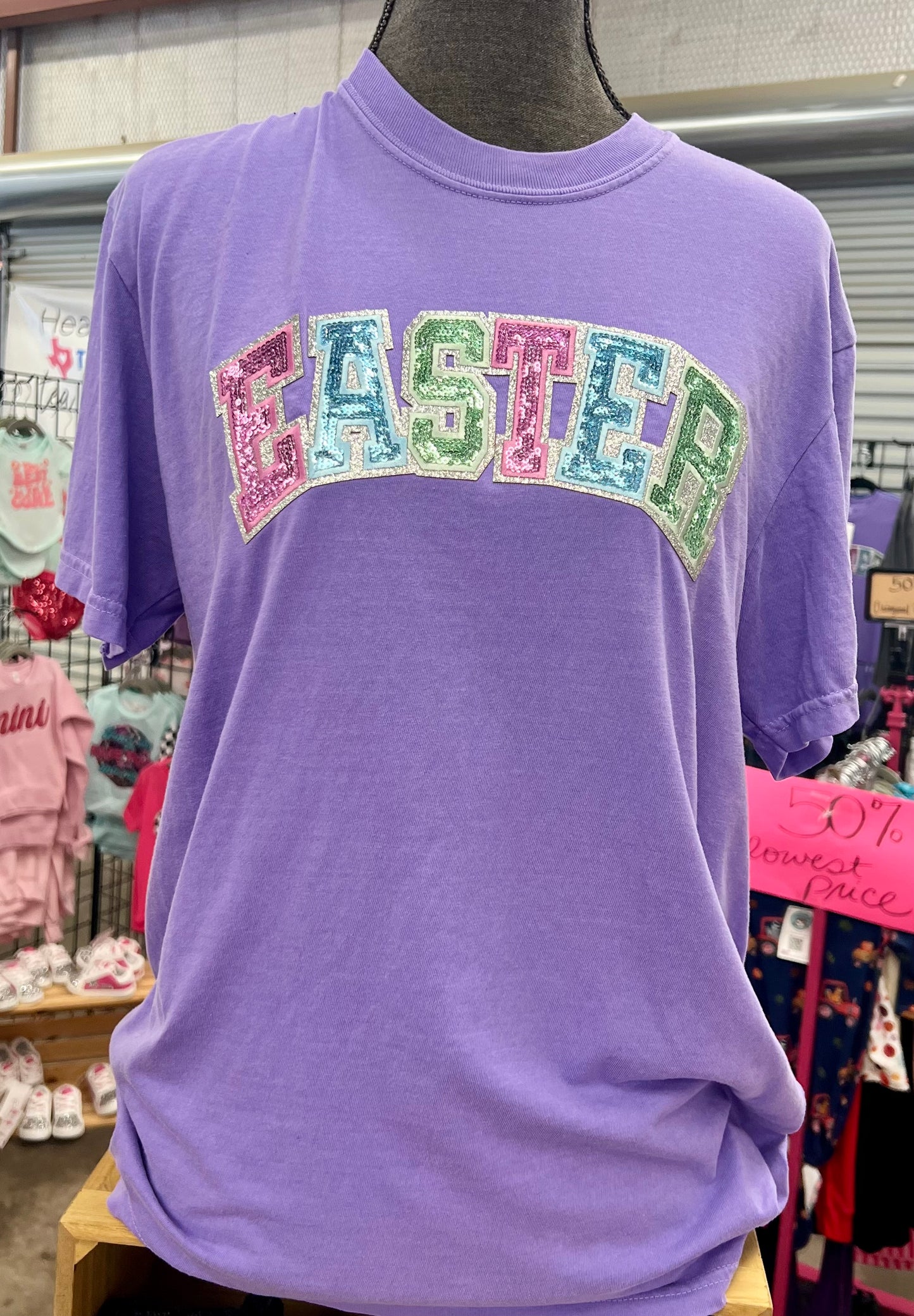 EASTER Patch Comfort Color Tee
