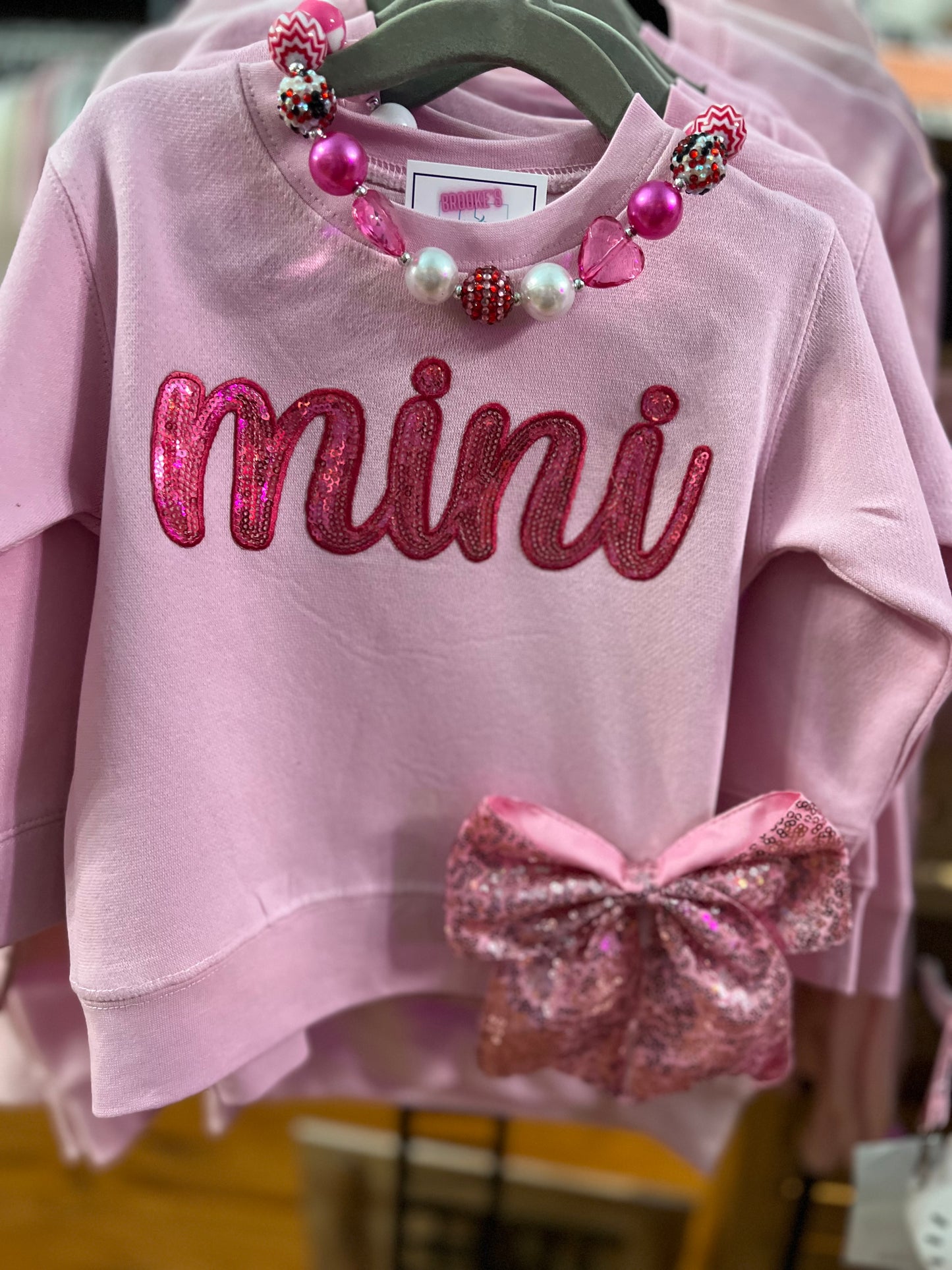 MINI Sequin Patch Crewneck