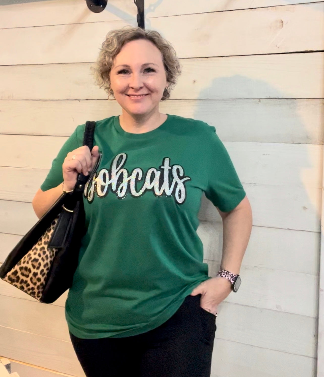 BOBCATS Sequin Patch Tee