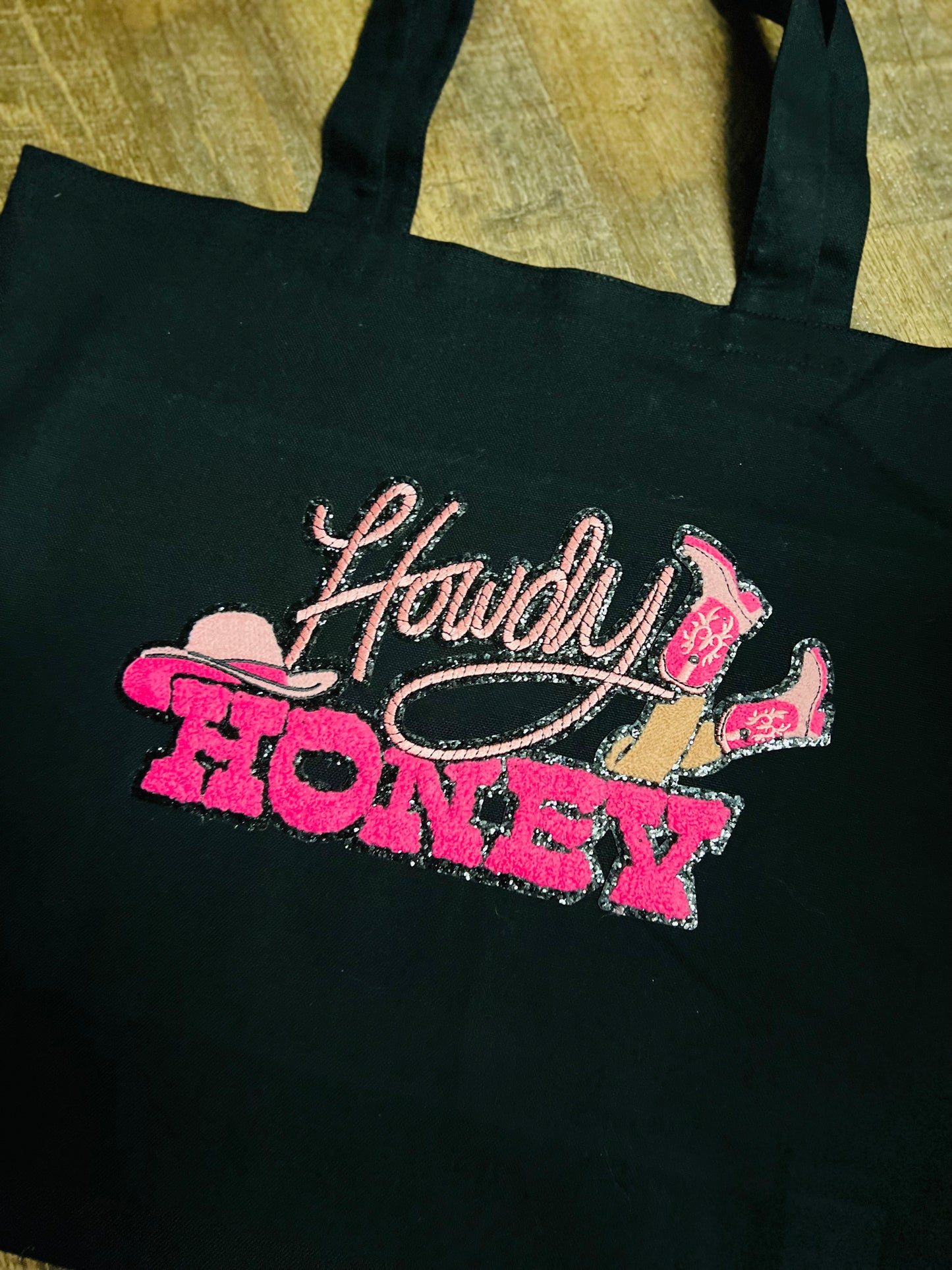 Chenille Patch Totes