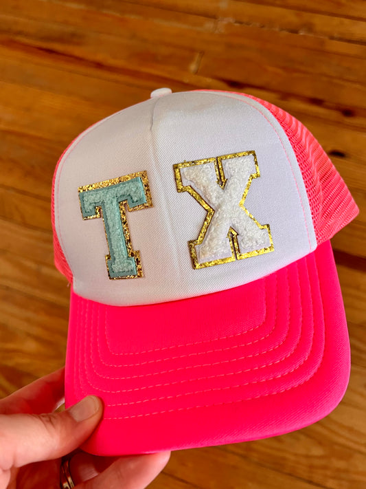 TX CHENILE Patch Trucker Hat