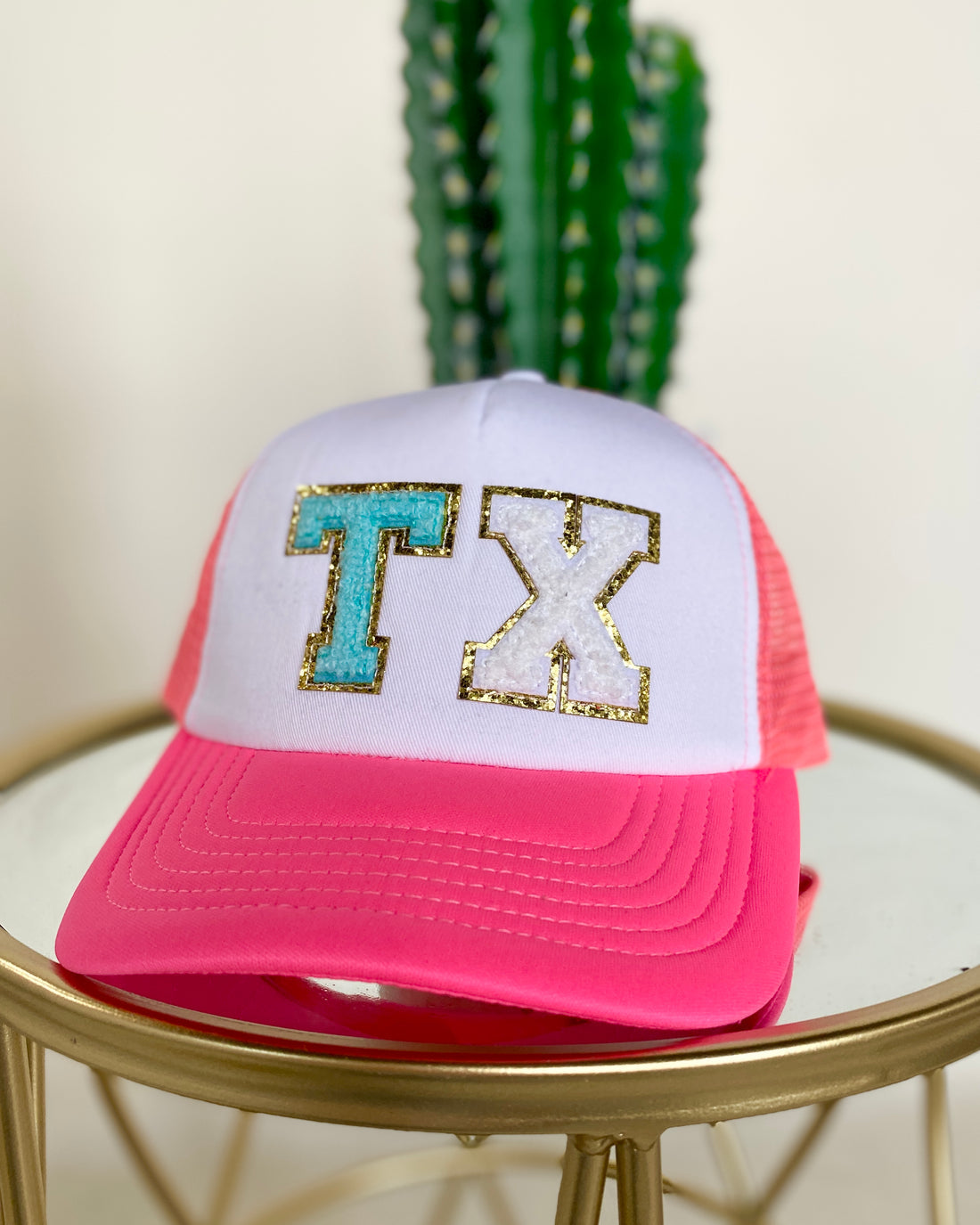 TX CHENILE Patch Trucker Hat