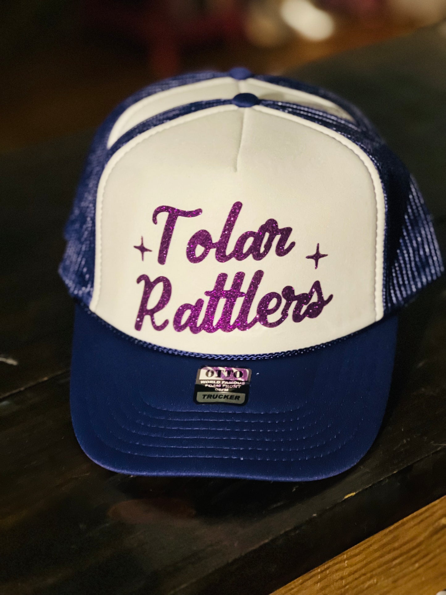 Tolar Rattlers Glitter Trucker Hat