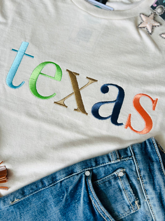 TEXAS Embroidered Tee