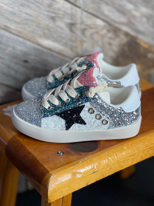 Sequin Girls Tennis Shoes